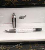 New Copy Montblanc StarWalker Marble Rollerball Pen White and Black